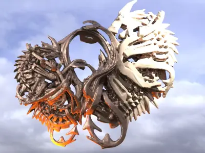 Serpent Stone rock 2  3D model