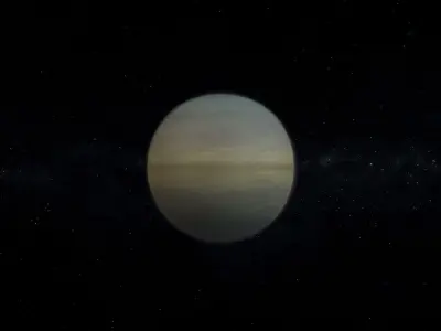 Gas Giant Alien Planet 05 Low-poly 3D model