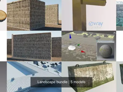 Landscape bundle 3D Model Pack
