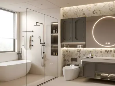 Modern Bathroom 3D Model 3D model