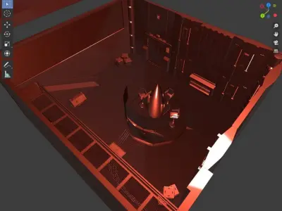 Spaceship interior 3D model
