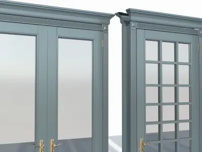 Doors interior 02 3D model