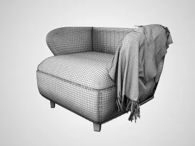Armchair  3D model purchase