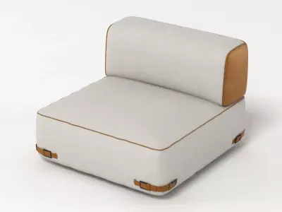 Fendi Soho Sofa 2 3D model
