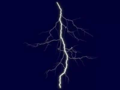 Realistic 3D Lightning CG-03 3D model
