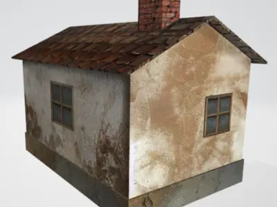 Small House Low-poly 3D model