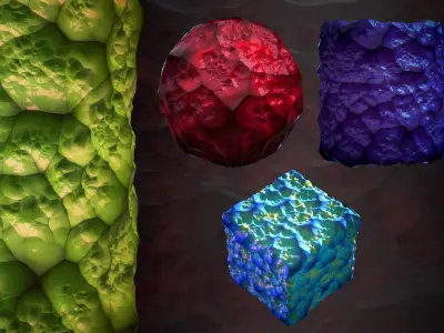 Crystal material - VOL 24 - Maps - Sbsar Texture