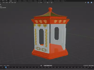 temple candle holder 3D print model