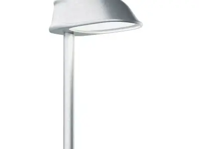 Tall Street Lamp 02 Low-poly 3D model