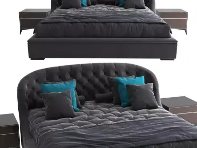 Bed Shell Medea Lifestyle 1905 3D model