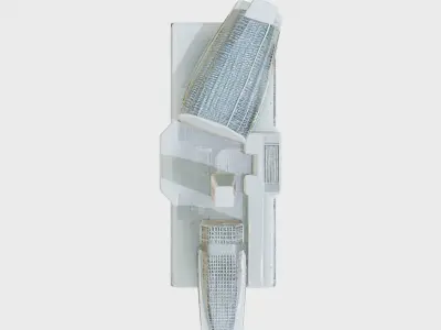 Futuristic Skyscraper Complex Model Low-poly 3D model