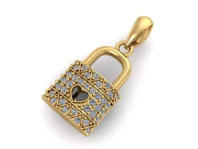 Pendant Lock 3D print model