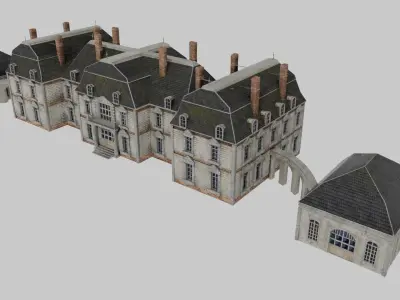 French XVIIIth century manor 3D model