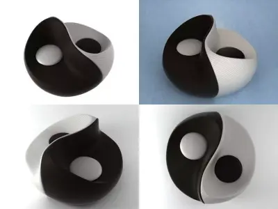 YIN YANG chiase lounge 3D model