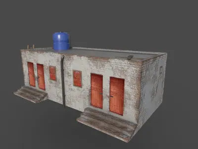 Village House 2 Low-poly 3D model