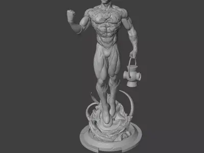 Green Lantern 3D Model STL 3D Printing Ready 3D print model