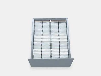 MALM Bed frame high 27 Low-poly 3D model