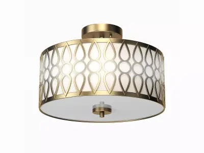 Aaru Fabric Semi Flush Mount MK3 3D model