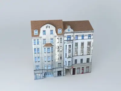 Riga Brivibas street Free 3D model