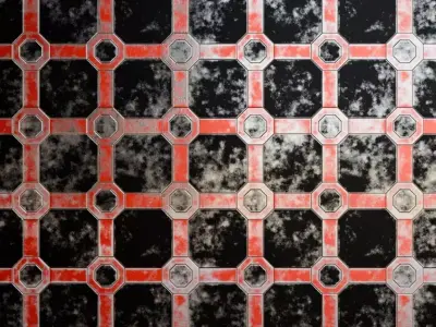 Red Metal Surface PBR Seamless Texture