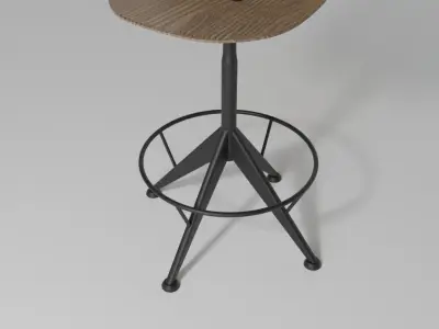 Bar stool 3D model
