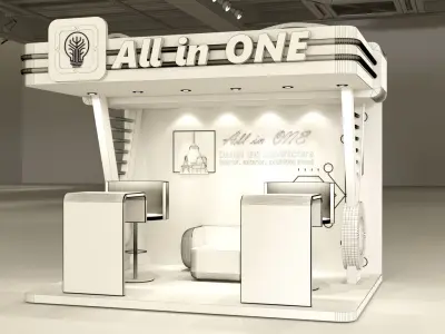 exhibition stand 3D model