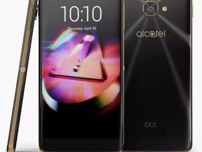 Alcatel Idol 4S Low-poly 3D model