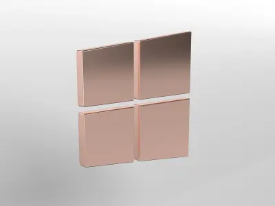 Windows 10 Logo v1 005 Free low-poly 3D model