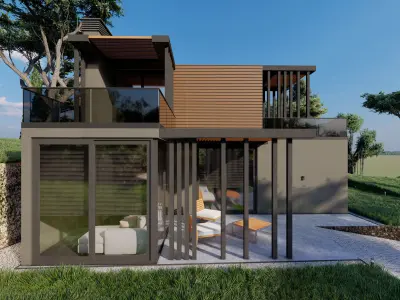 Villa Bandirma FGM Low-poly 3D model