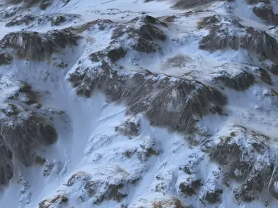 Landscape 142 Low-poly 3D model