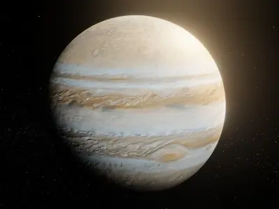 Photorealistic Solar System 8k Textures 3D Model Low-poly 3D model