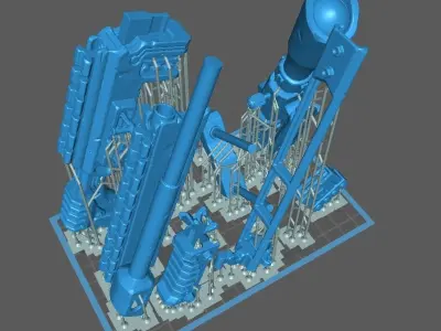 Sci-fi sniper rifle 3d print 3D print model