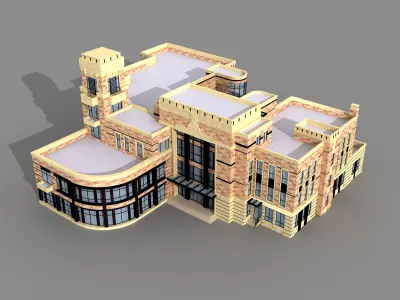 School Building Collection 50 items Vol1  3D model