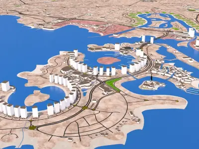 Doha city Qatar full October 2020 3d model 3D model
