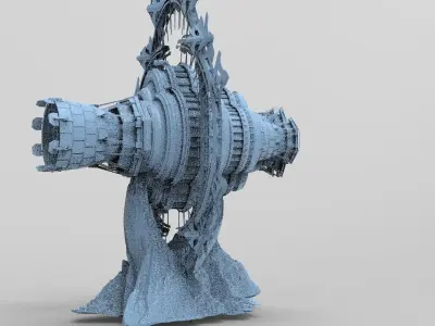 Mountain Occult fusion generator 3D model
