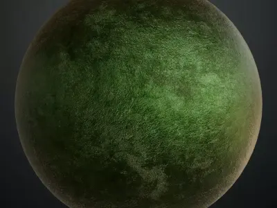 Green Painted Metal PBR Seamless Texture