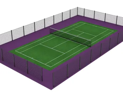 Tennis Court 3D model