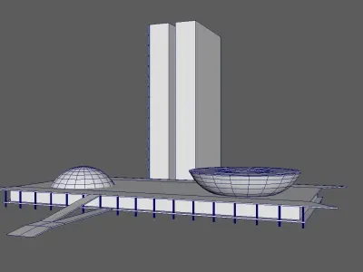 Congresso Nacional - Brasilia 3D model