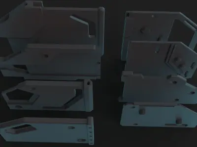 scifi doors mini pack hard surface  3D model