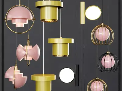 Pendant set 020 3D model