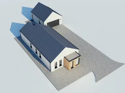 Modern House 12 3D model