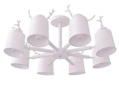 DEER B chandelier 3D model