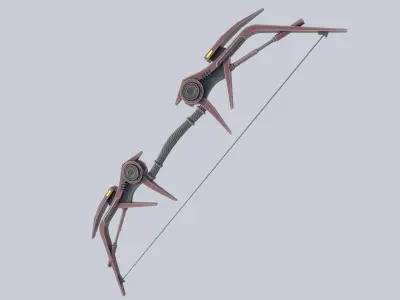 Scifi bow Low-poly 3D model