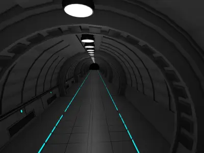 Tunnel Interior 3D model