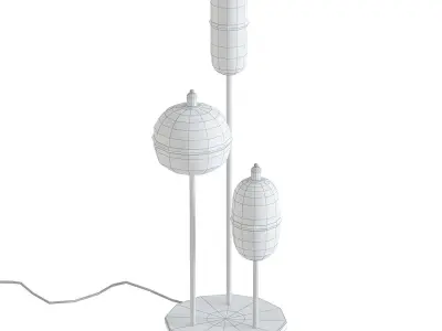 Moirai Floor Lamp Trio 3D model