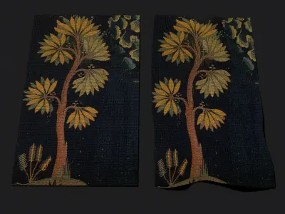 The Storm Apocalypse Tapestry  Low-poly 3D model