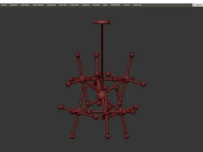 Corbett Jackstone Chandelier Low-poly 3D model