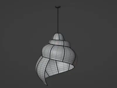 Shell Lamp Pompon Bazar 3D model
