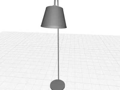 Hobart Arched Floor Light Lamp 3D model