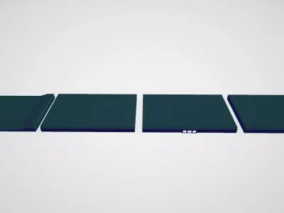 modular sidewalks Free low-poly 3D model